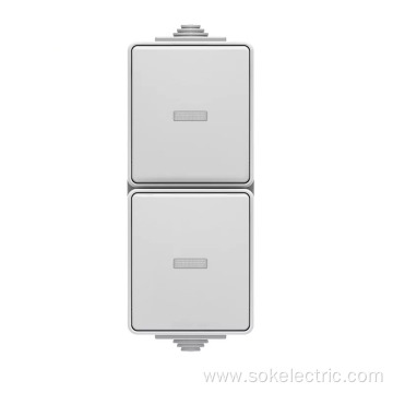 1Gang1Way Switch with LED Surface Mounting Vertical IP65